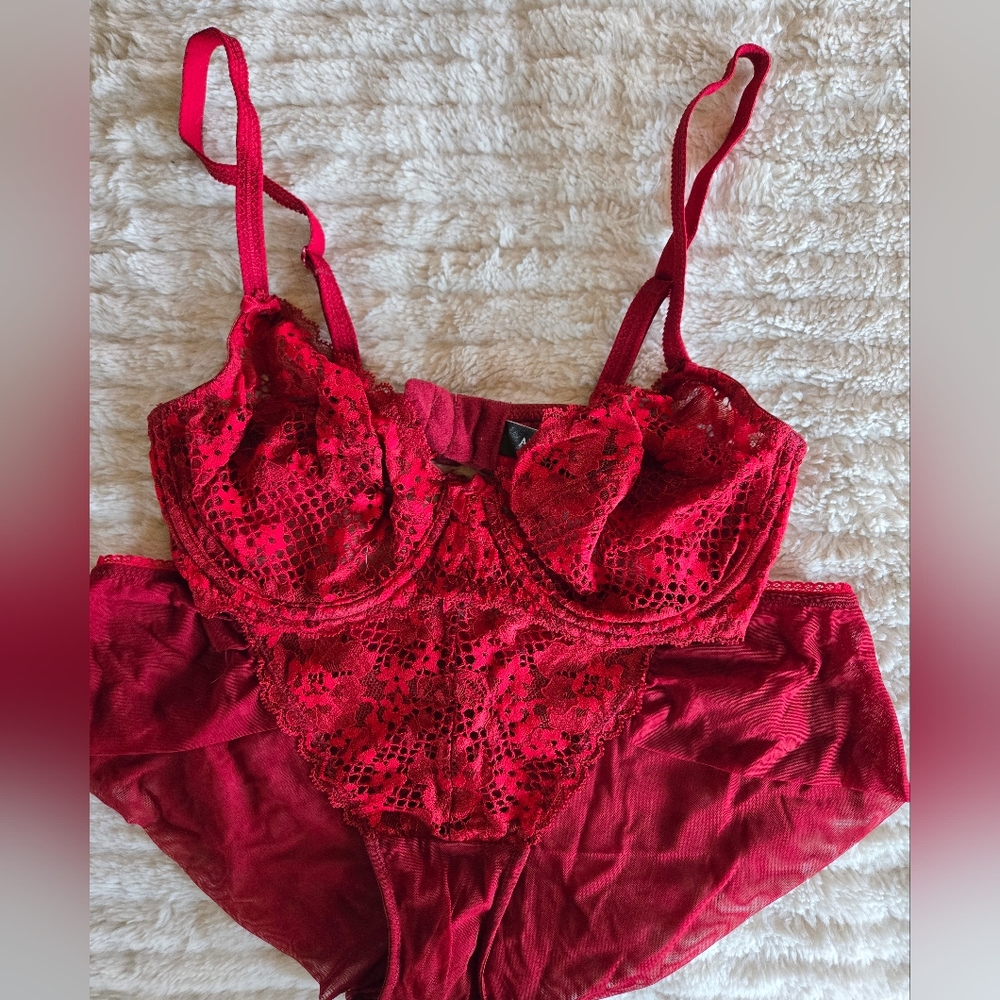 Adore Me Scarlet Lace Bra Set
